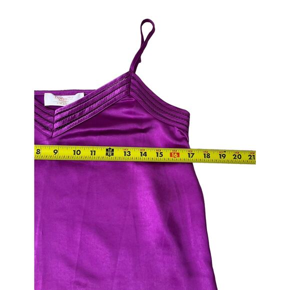 Boho 72 Boutique Purple Satin Spaghetti Strap Tank Top Women Size Small | 10H-4 - Picture 6 of 7